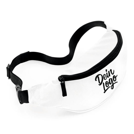 Bauchtasche weiß mit Logo bedruckt BG42 für Firmen und Vereine & Events