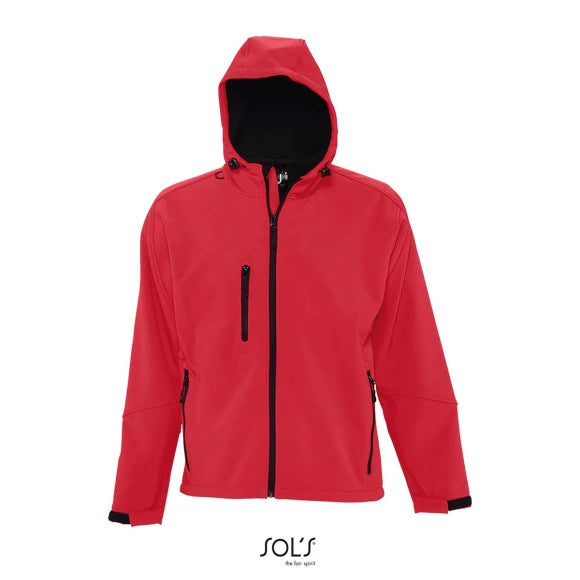 Fransaert Standard Herren Softshelljacke mit Kapuze mit Logo | SOL'S Replay Men 46602