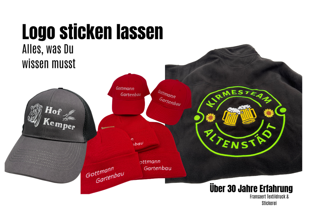 Logo sticken lassen – Kosten, Ablauf & Tipps | Fransaert