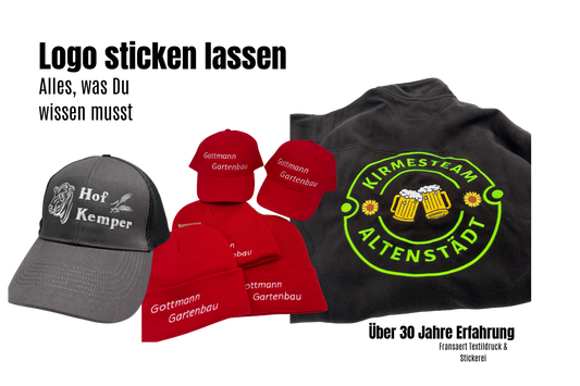 Logo sticken lassen – Kosten, Ablauf & Tipps | Fransaert