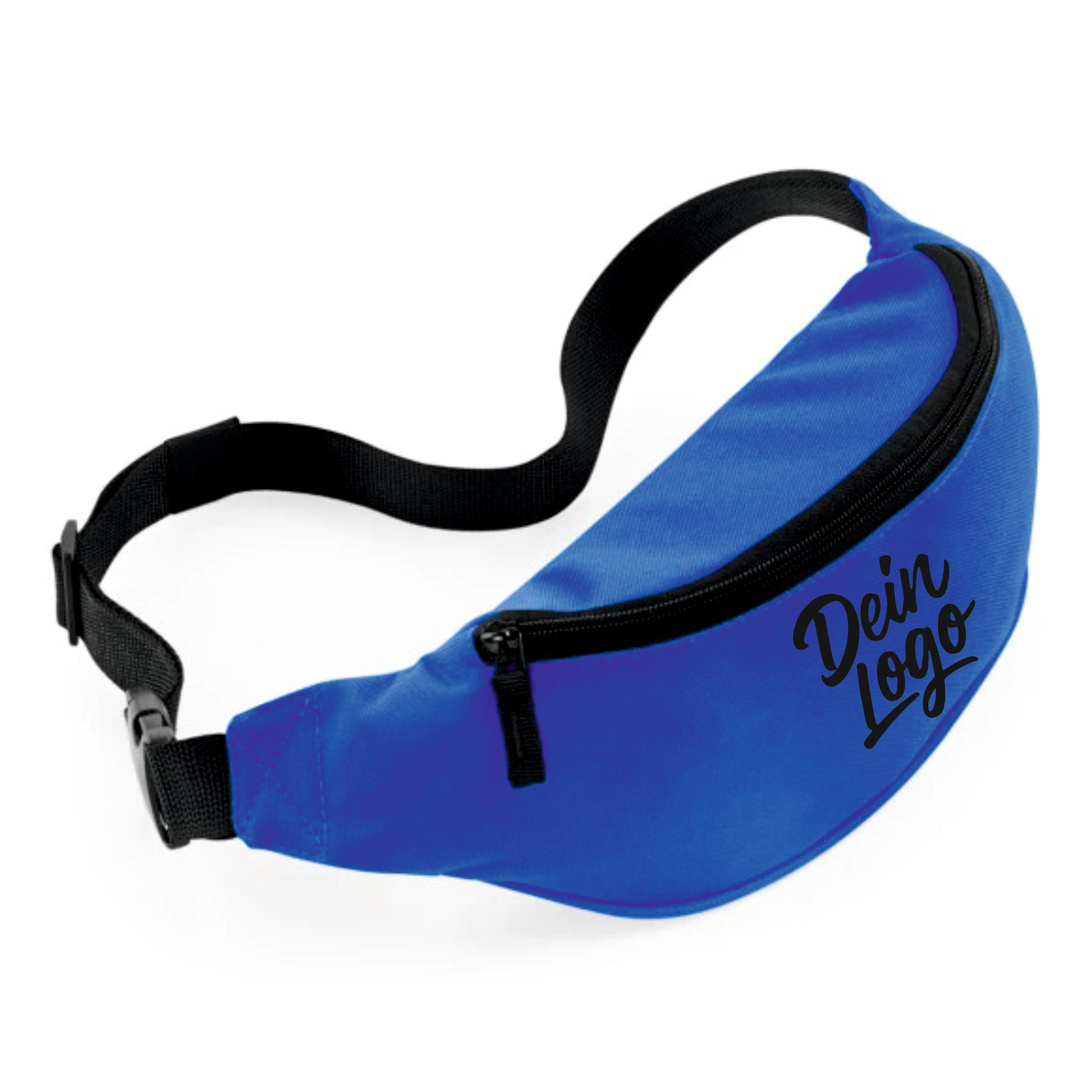 Bauchtasche royal blau mit Logo bedruckt BG42 für Firmen und Vereine & Events