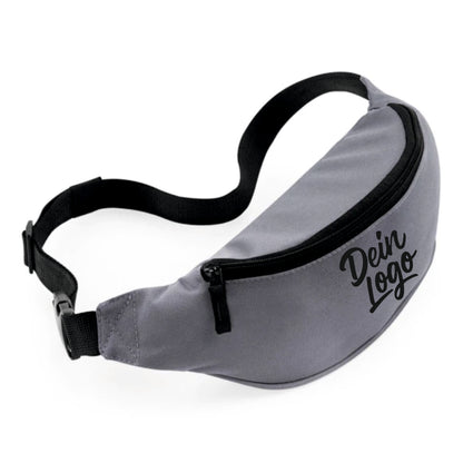Bauchtasche grau mit Logo bedruckt BG42 für Firmen und Vereine & Events