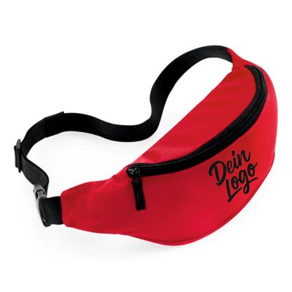 Bauchtasche rot mit Logo bedruckt BG42 für Firmen und Vereine & Events