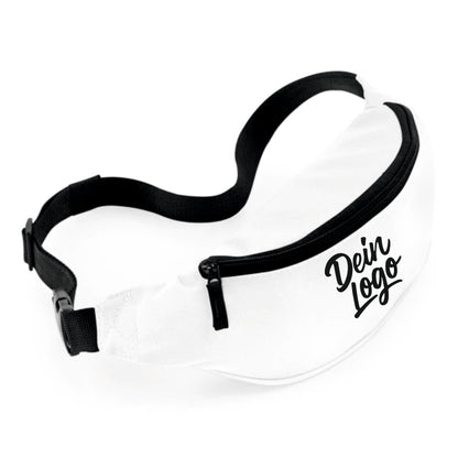 Bauchtasche weiß mit Logo bedruckt BG42 für Firmen und Vereine & Events
