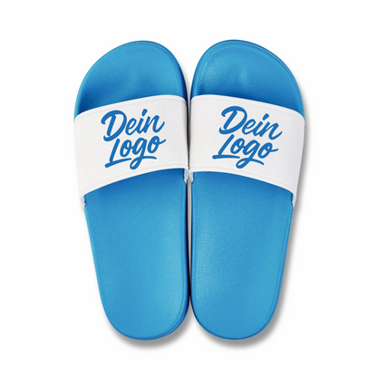 Badeschlappen mit Logo bedruckt