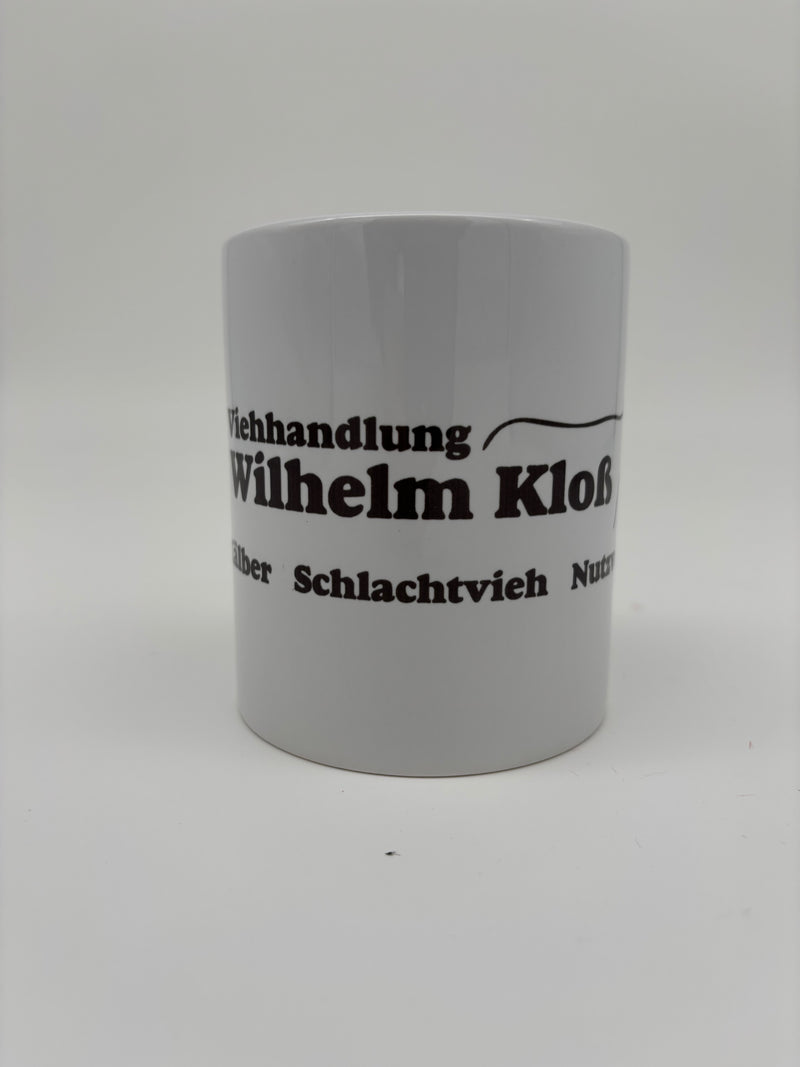 Kundprojekt: Kaffetasse mit Logo Viehandlung Kloß