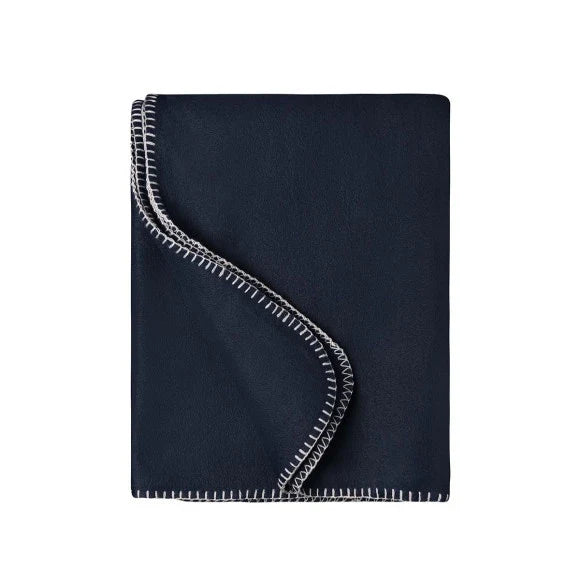Daiber JN1901 Fleecedecke navy/natural, Herstellerabbildung, Beispiel ohne Sticklogo