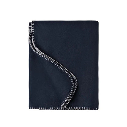 Daiber JN1901 Fleecedecke navy/natural, Herstellerabbildung, Beispiel ohne Sticklogo