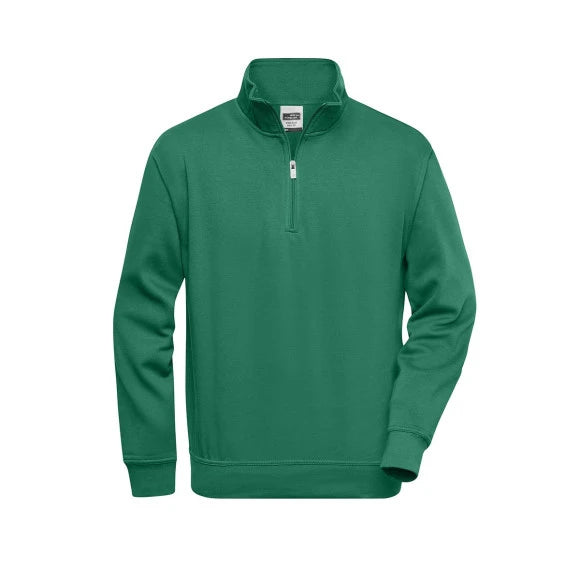 Daiber Workwear Half Zip Sweat JN831 dark green