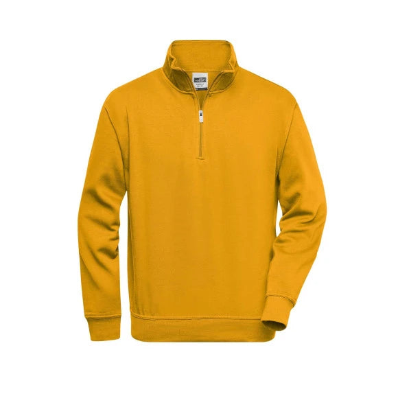 Daiber Workwear Half Zip Sweat JN831 gold yellow