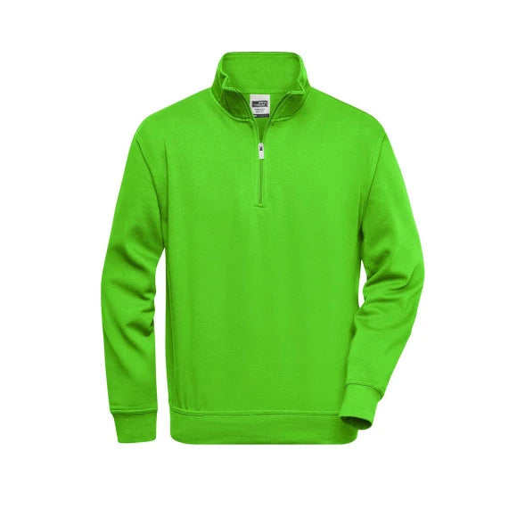 Daiber Workwear Half Zip Sweat JN831 lime green