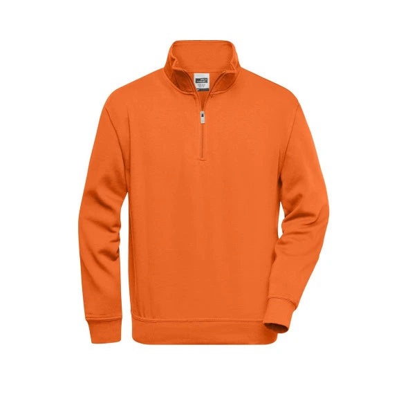 Daiber Workwear Half Zip Sweat JN831 orange