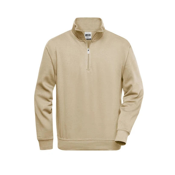Daiber Workwear Half Zip Sweat JN831 stone