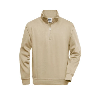 Daiber Workwear Half Zip Sweat JN831 stone
