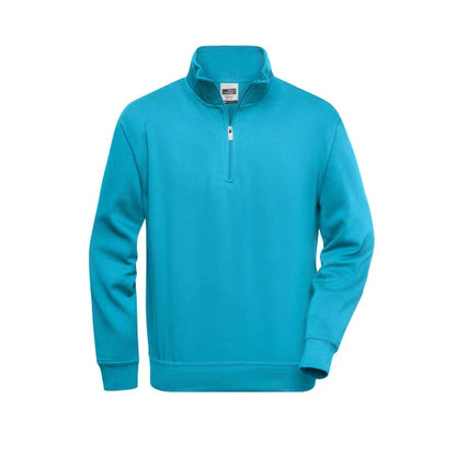 Daiber Workwear Half Zip Sweat JN831 turquoise
