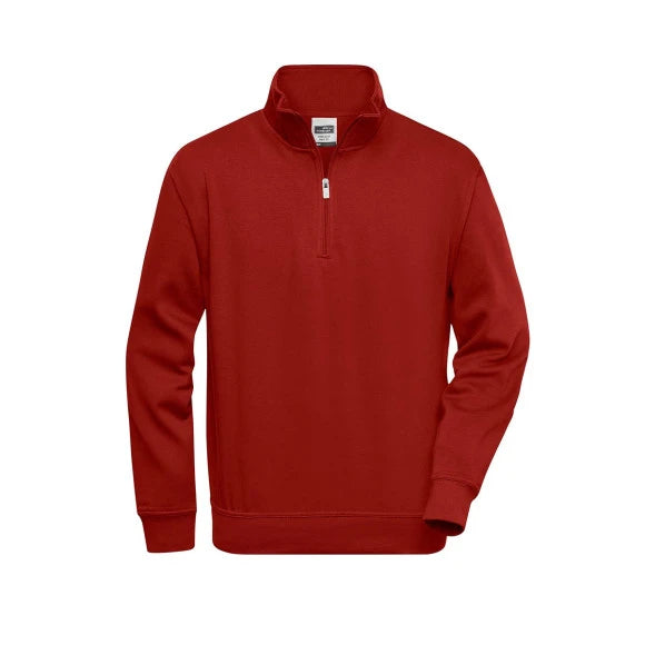 Daiber Workwear Half Zip Sweat JN831 wine