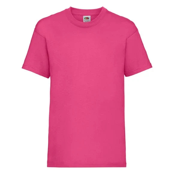 Fransaert Preisbewusst Kinder T-Shirt mit Logo | Fruit of the Loom Kids Valueweight