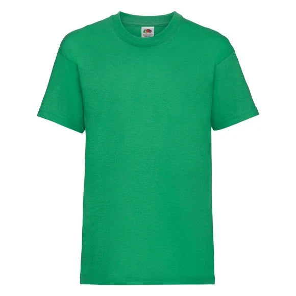 Fransaert Preisbewusst Kinder T-Shirt mit Logo | Fruit of the Loom Kids Valueweight