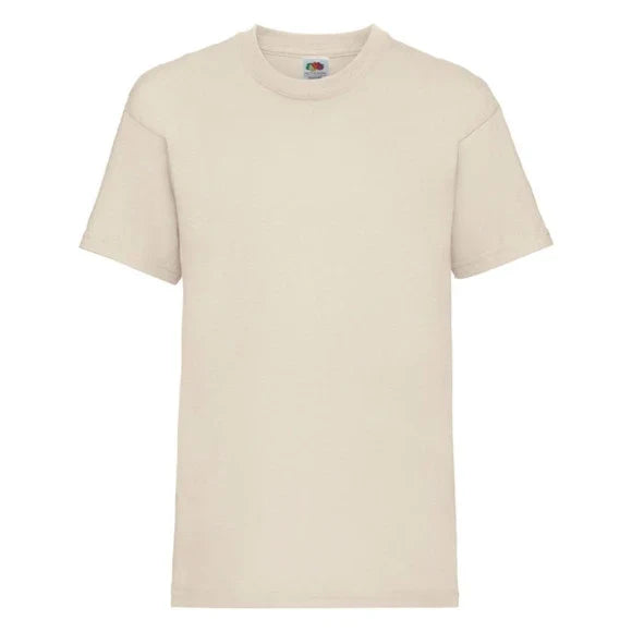 Fransaert Preisbewusst Kinder T-Shirt mit Logo | Fruit of the Loom Kids Valueweight
