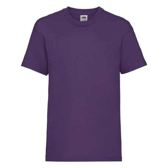 Fransaert Preisbewusst Kinder T-Shirt mit Logo | Fruit of the Loom Kids Valueweight