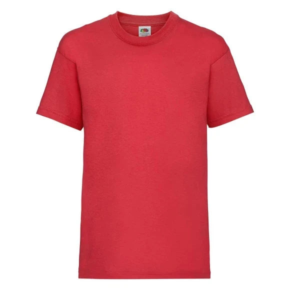 Fransaert Preisbewusst Kinder T-Shirt mit Logo | Fruit of the Loom Kids Valueweight