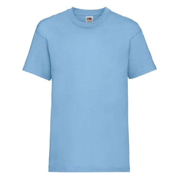 Fransaert Preisbewusst Kinder T-Shirt mit Logo | Fruit of the Loom Kids Valueweight