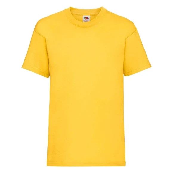 Fransaert Preisbewusst Kinder T-Shirt mit Logo | Fruit of the Loom Kids Valueweight