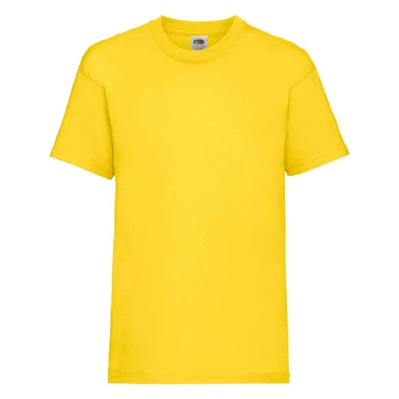 Fransaert Preisbewusst Kinder T-Shirt mit Logo | Fruit of the Loom Kids Valueweight