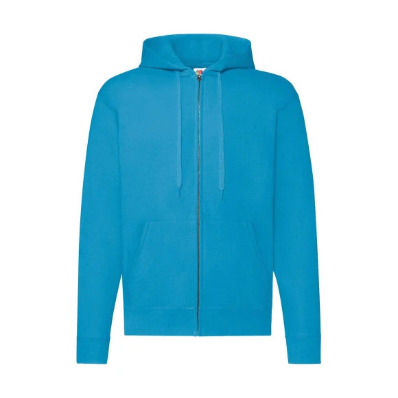 Fruit of the Loom Classic Hooded Sweat Jacket 62-062-0 azure blue