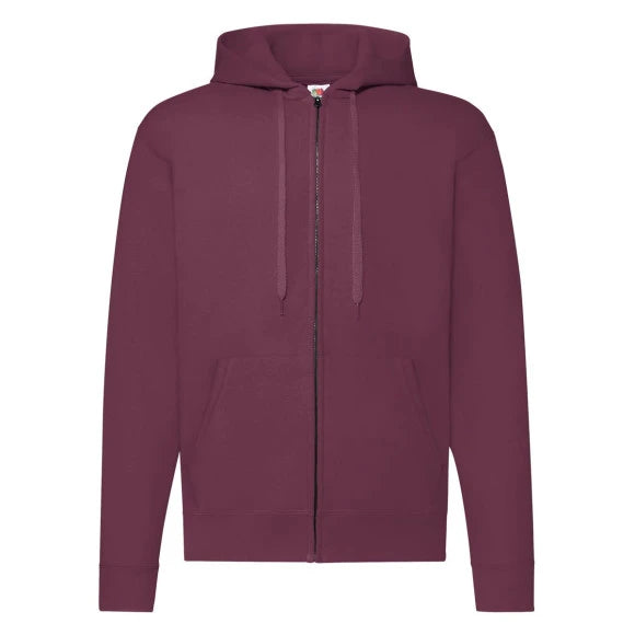 Fruit of the Loom Classic Hooded Sweat Jacket 62-062-0 burgundy