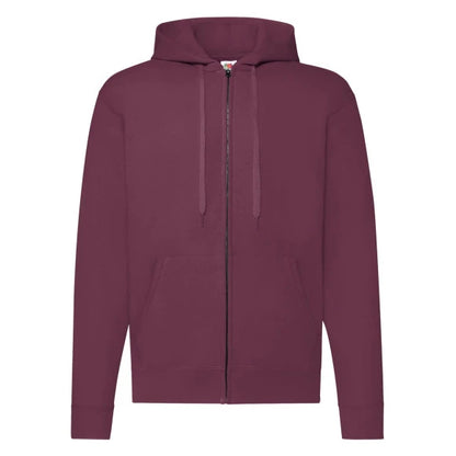 Fruit of the Loom Classic Hooded Sweat Jacket 62-062-0 burgundy