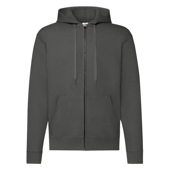 Fruit of the Loom Classic Hooded Sweat Jacket 62-062-0 light graphite