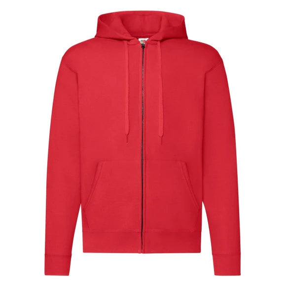 Fruit of the Loom Classic Hooded Sweat Jacket 62-062-0 red