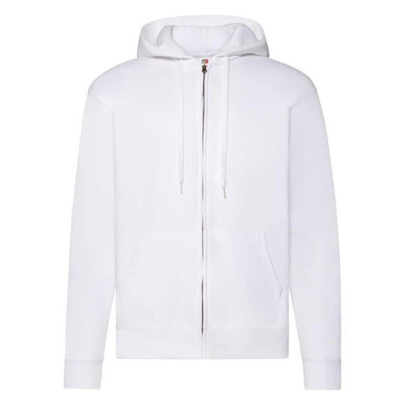 Fruit of the Loom Classic Hooded Sweat Jacket 62-062-0 white
