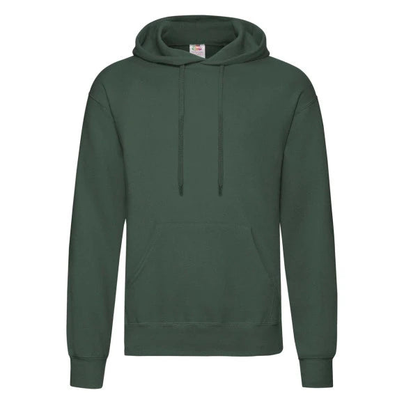 Fruit of the Loom Classic Hooded Sweat 62-208-0 bottle green