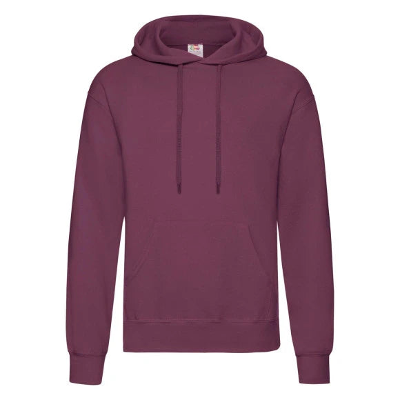 Fruit of the Loom Classic Hooded Sweat 62-208-0 burgundy