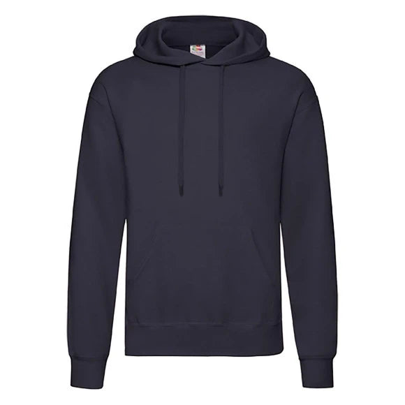 Fruit of the Loom Classic Hooded Sweat 62-208-0 deep navy