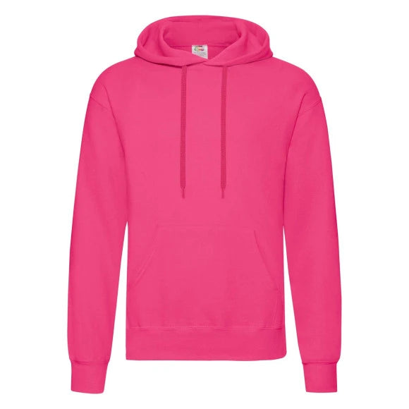 Fruit of the Loom Classic Hooded Sweat 62-208-0 fuchsia