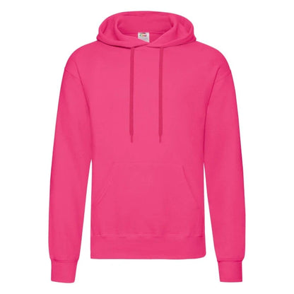 Fruit of the Loom Classic Hooded Sweat 62-208-0 fuchsia