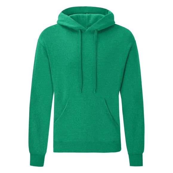 Fruit of the Loom Classic Hooded Sweat 62-208-0 heather green