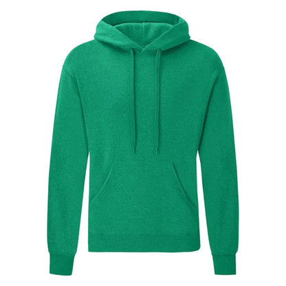 Fruit of the Loom Classic Hooded Sweat 62-208-0 heather green