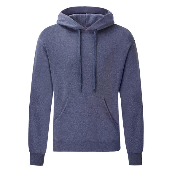 Fruit of the Loom Classic Hooded Sweat 62-208-0 heather navy