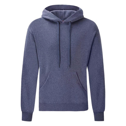 Fruit of the Loom Classic Hooded Sweat 62-208-0 heather navy