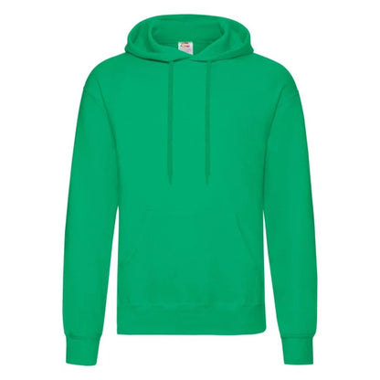 Fruit of the Loom Classic Hooded Sweat 62-208-0 kelly green