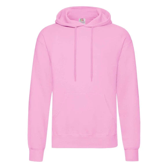 Fruit of the Loom Classic Hooded Sweat 62-208-0 light pink
