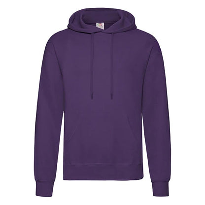 Fruit of the Loom Classic Hooded Sweat 62-208-0 purple