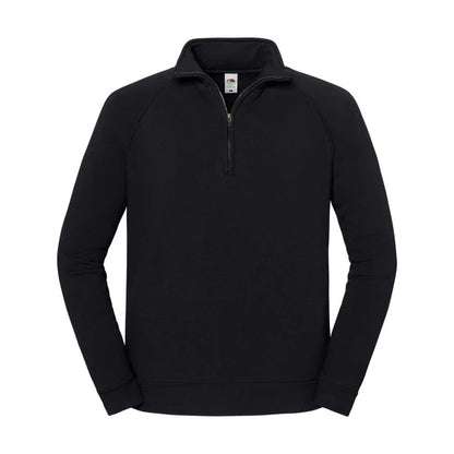 Fruit of the Loom Iconic Premium Zip Neck Sweat 62-288-0 black