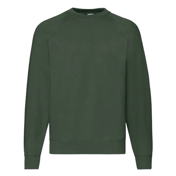 Fruit of the Loom Classic Raglan Sweat 62-216-0 bottle green