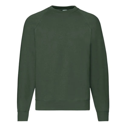 Fruit of the Loom Classic Raglan Sweat 62-216-0 bottle green