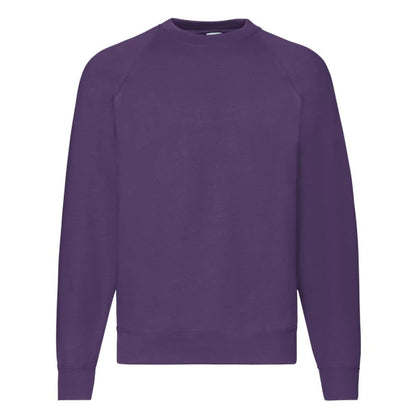 Fruit of the Loom Classic Raglan Sweat 62-216-0 purple